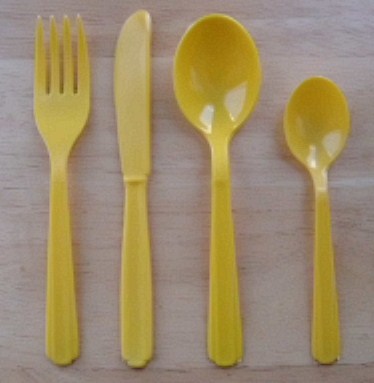 Cutlery Party Pack 48 - Yellow - Click Image to Close